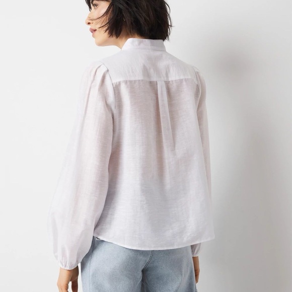 White House Black Market White Lace Blouse - Picture 3 of 3